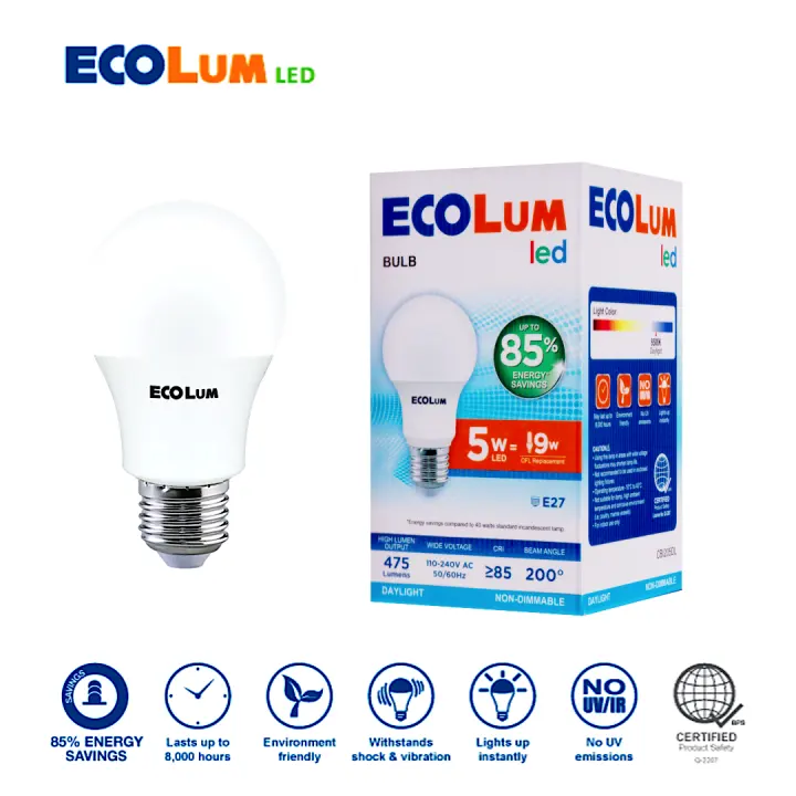 Firefly Ecolum Light Emitting Diode Led Bulb 5 Watts Dl Lazada Ph