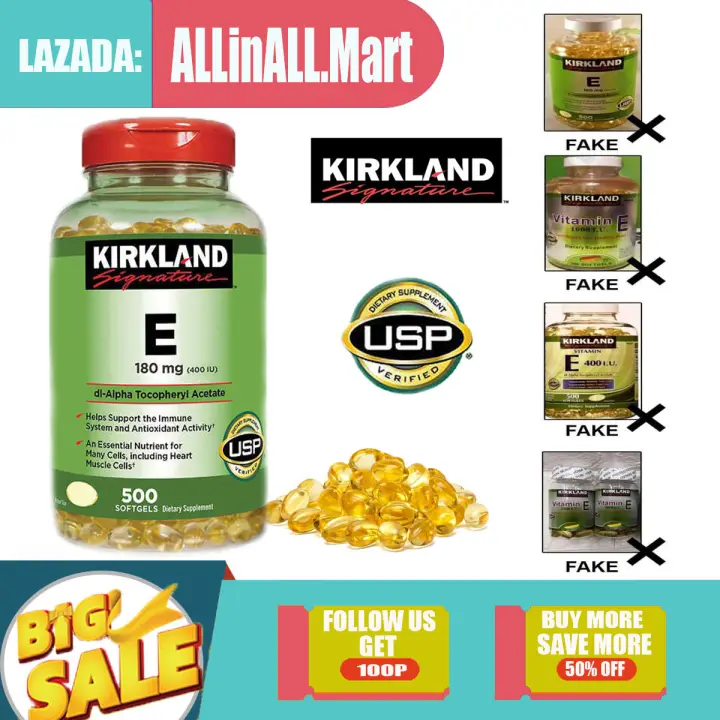 Allinall Mart Kirkland Vitamin E 180 Mg 500softgels 400 Iu Lazada Ph