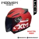 Mookem Helmet -  Flair - Intrepide - Half Face Dual Visor. 
