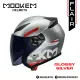Mookem Helmet -  Flair - Intrepide - Half Face Dual Visor. 