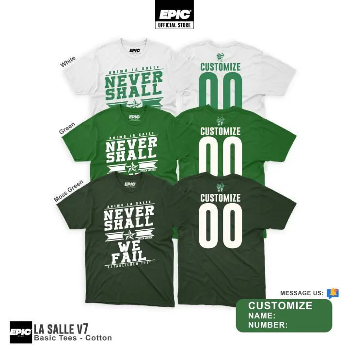 Epic Clothing Streetwear - LA SALLE V7 - DLSU - Top Selliing Product - Cotton And Drifit