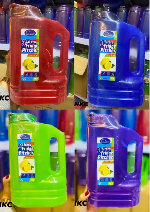 #621-W BPA FREE Star Home New 3 Liters Water Jug High-Quality Durable Handy Water Jug Colored