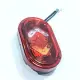 ebike tail light 48-60volts led type, commonly use for e trike or 3 wheeled ebike with signal lights, brake light, park light, elegant design high quality. 