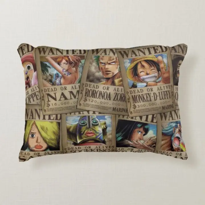 One Piece Wanted Mini Pillow 8 Inches X 11 Inches Lazada Ph