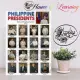Philippine Presidents Laminated Educational Chart (A4) Mga Pangulo ng Pilipinas, History, Araling Panlipunan, Minimalist chart. 