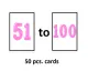 Laminated Number Cards 1-50 and 51-100. 