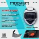Mookem Helmet Z006 - Mono Colors - Viator - Face Dual Visor Helmet. 