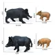♞In Stock Wholesale♞New Simulation Wild Boar Animal Model Set Solid Static Boar Wild Boar Pups Ornaments Scene Decoration Model Montessori Teaching Aids. 