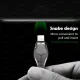 3A fast charge data cable black mamba snake head creative design snake head luminous data cable zinc alloy snake head durable data cable suitable for Micro USB mobile phones. 