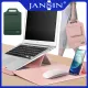 JANSIN 13-15.6 inch Laptop Sleeve Case Laptop Stand Adjustable,Waterproof PU Leather Sleeve Bag Computer Protective Carrying Case for MacBook,Xiaomi,Huawei,HP, Dell, Lenovo, Asus Notebook (14 15 inch) With phone holder. 