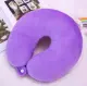U-Shaped Cervical Plain color Neck Pillow Soft Pillow with lock. 
