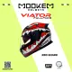 Mookem Helmet - Viator - Red Shark - Full Face - Dual Visor. 