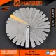 Harden 580432 32Pcs Feeler Gauge (PROFESSIONAL) Multi Functional 32PCS 65Mn Hand Metal Feeler Gauge. 