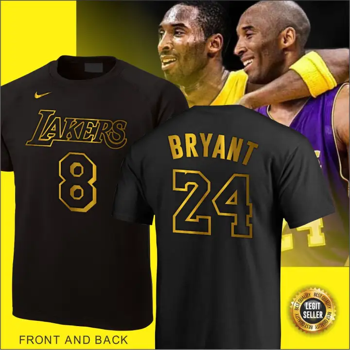 NBA Los Angeles Lakers Kobe Bryant Jersey Style Shirt Kobe Tshirt Black Mamba Shirt Kobe 824 Shirt (GILDAN Cotton Shirt)