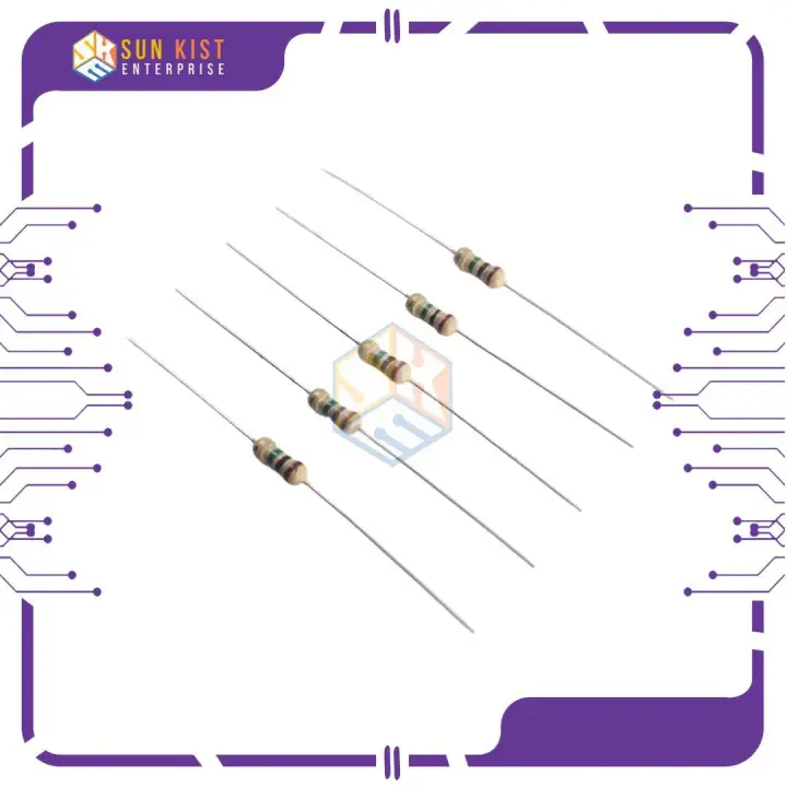 5pcs 5k ohms resistor 1/4 watt