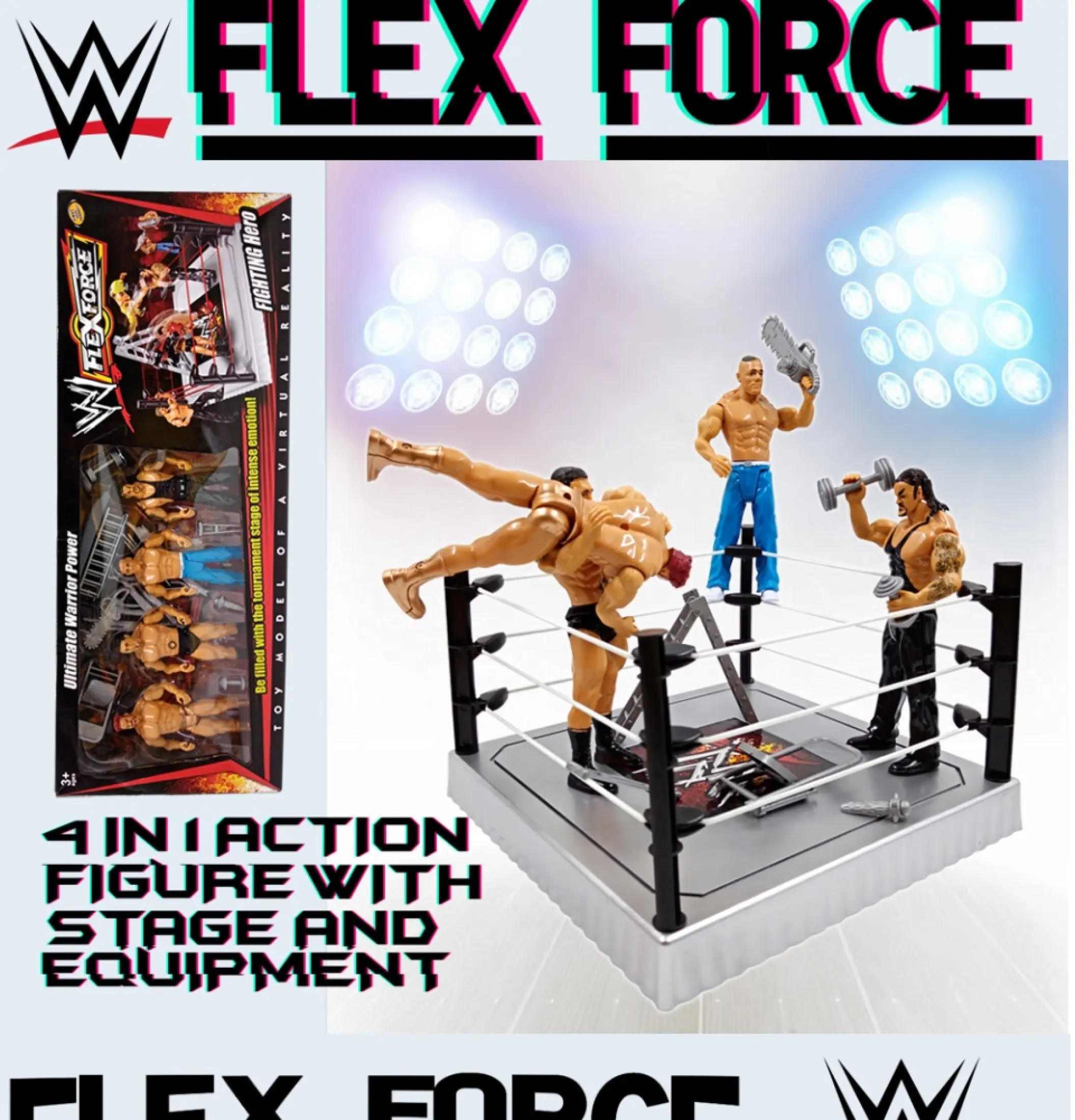 Big W W E Wrestling Action Figure With Stadium And Ring W W E Action Figure Toys For Kids Boys W W E Toy Set Lazada Ph