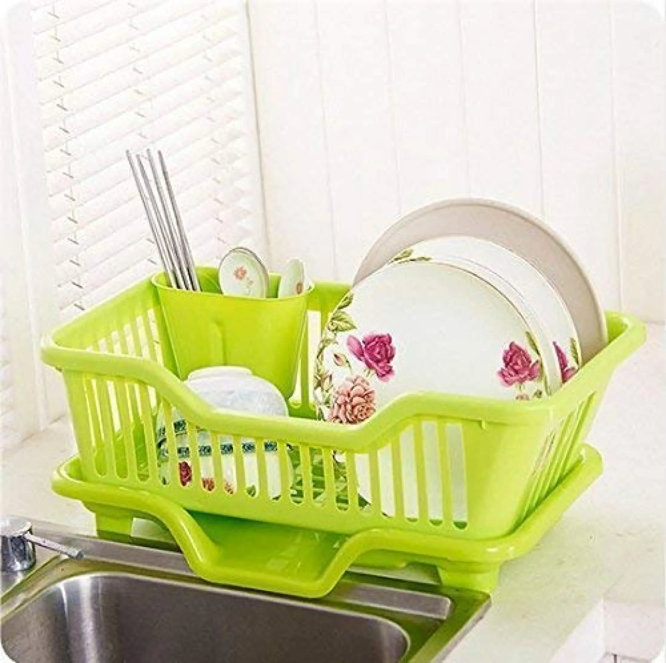 Dish Rack Large Durable Plastic Kitchen Sink Dish Rack Drainer Drying Rack Washing Basket With Tray For Kitchen Dish Rack Organizers Utensils Tools Cutlery Lazada Ph