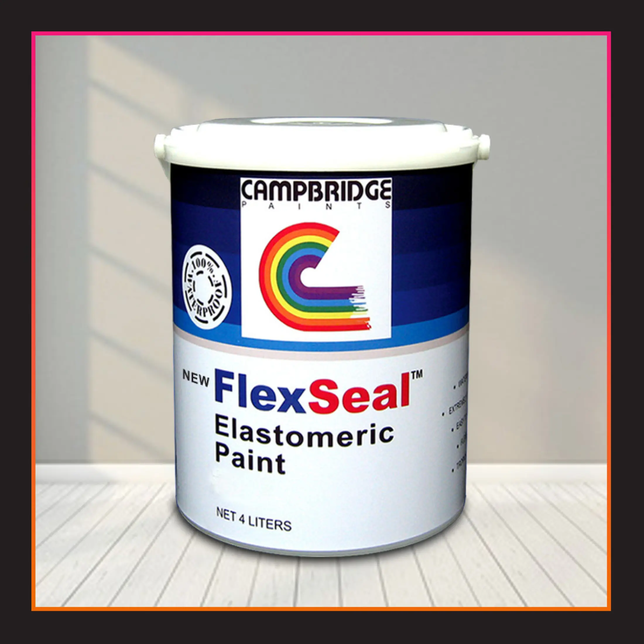 Flexseal Elastomeric Paint 1 Gallon 4 Liters Available Colors White Gray Beige Salmon Yellow Lazada Ph