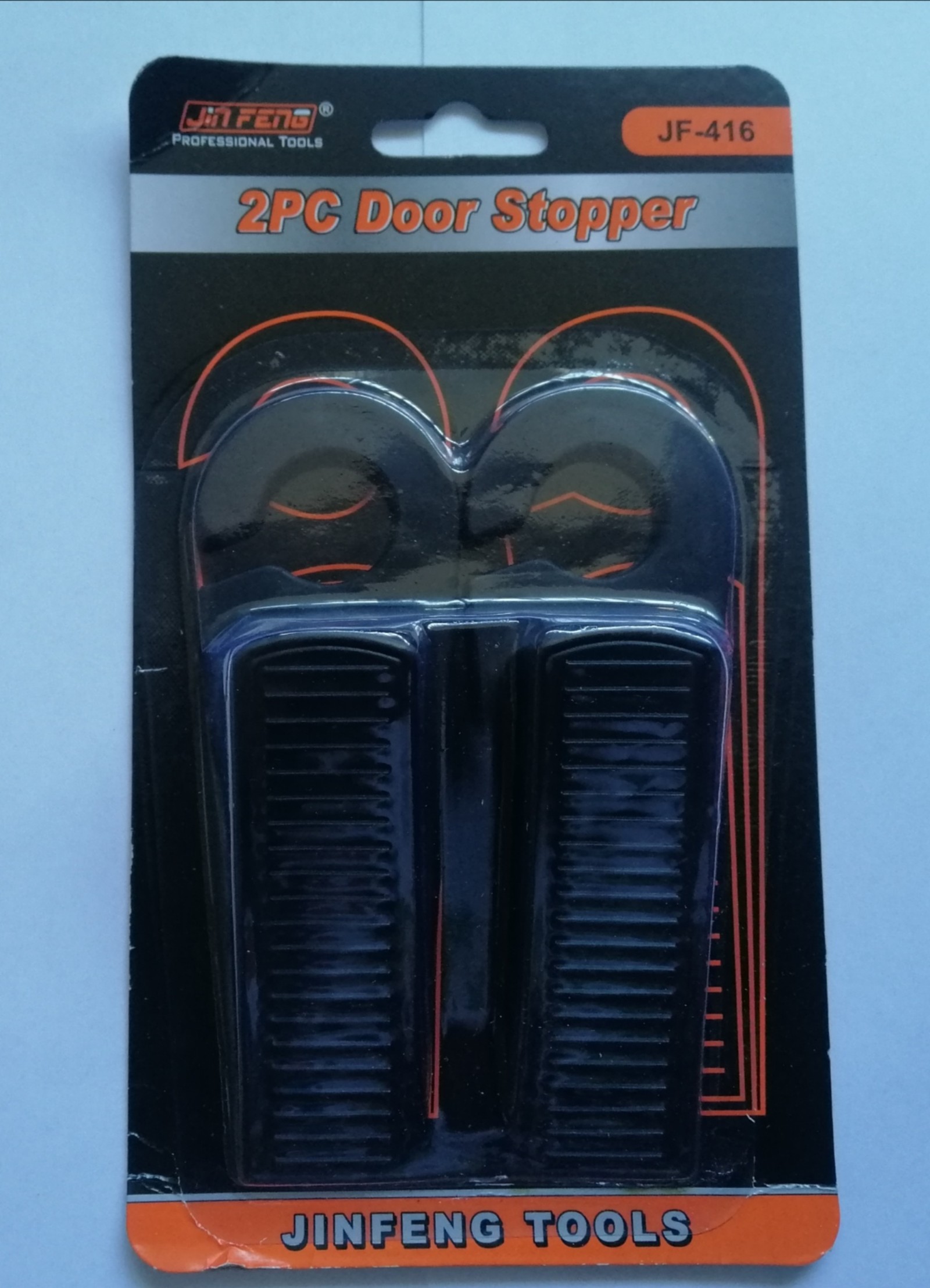 2pcs Door Wedge Shaped Rubber Door Stops Non-Slip Black Rubber  Door Buffer 