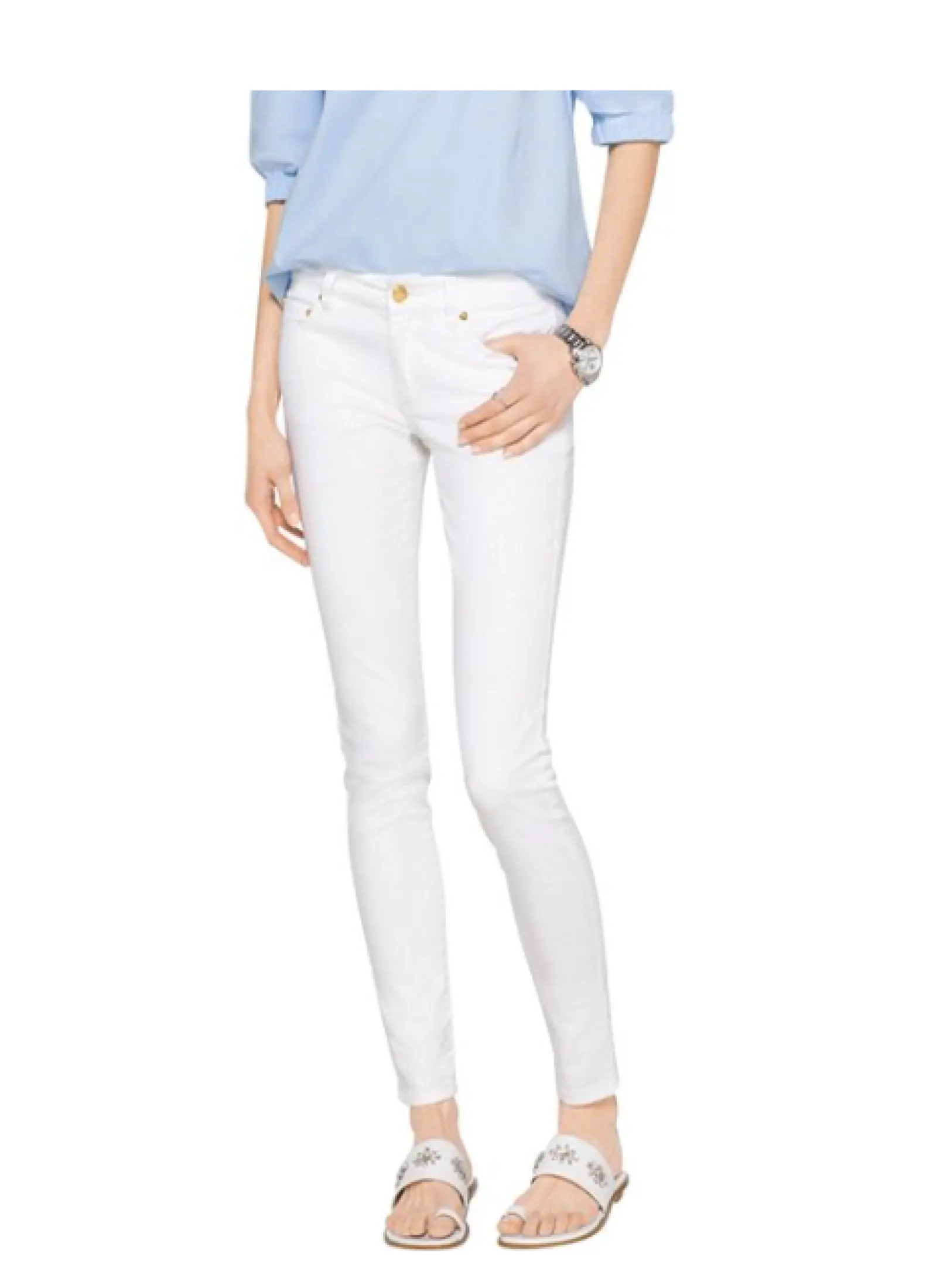 Michael Kors Izzy Skinny Jeans White Dubai, SAVE 45% 