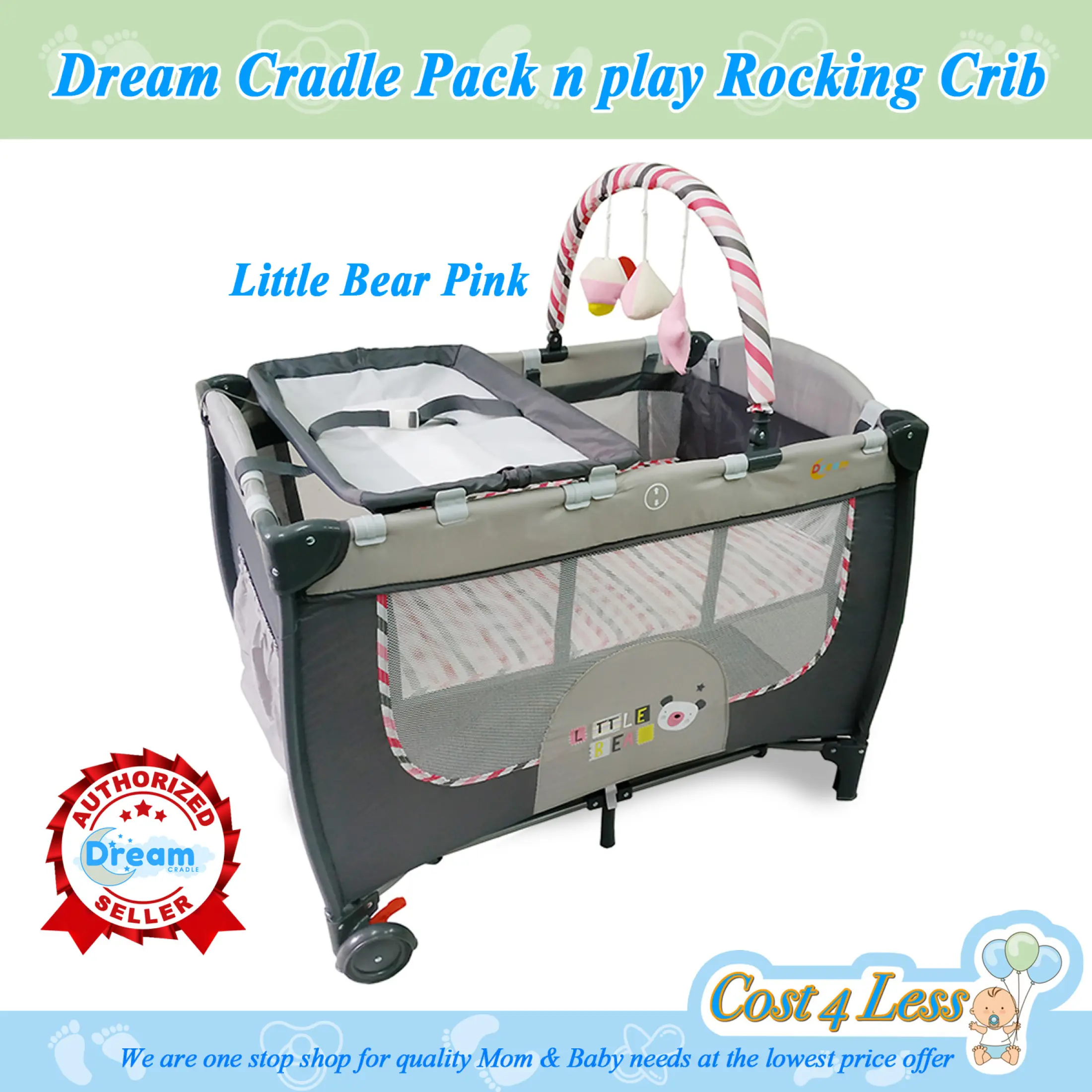 Mega Sale Dream Cradle Pack N Play On The Go Crib Playpen With Rocking Features Choose Design Lazada Ph