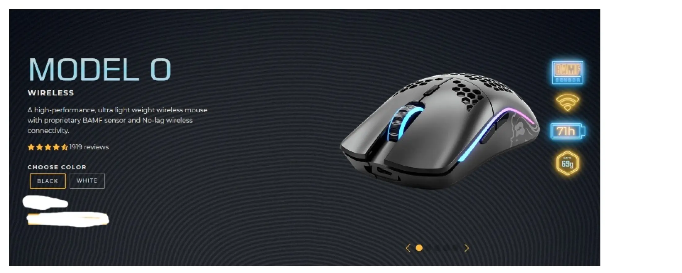 Glorious Model O Wireless Rgb Gaming Mouse Lazada Ph