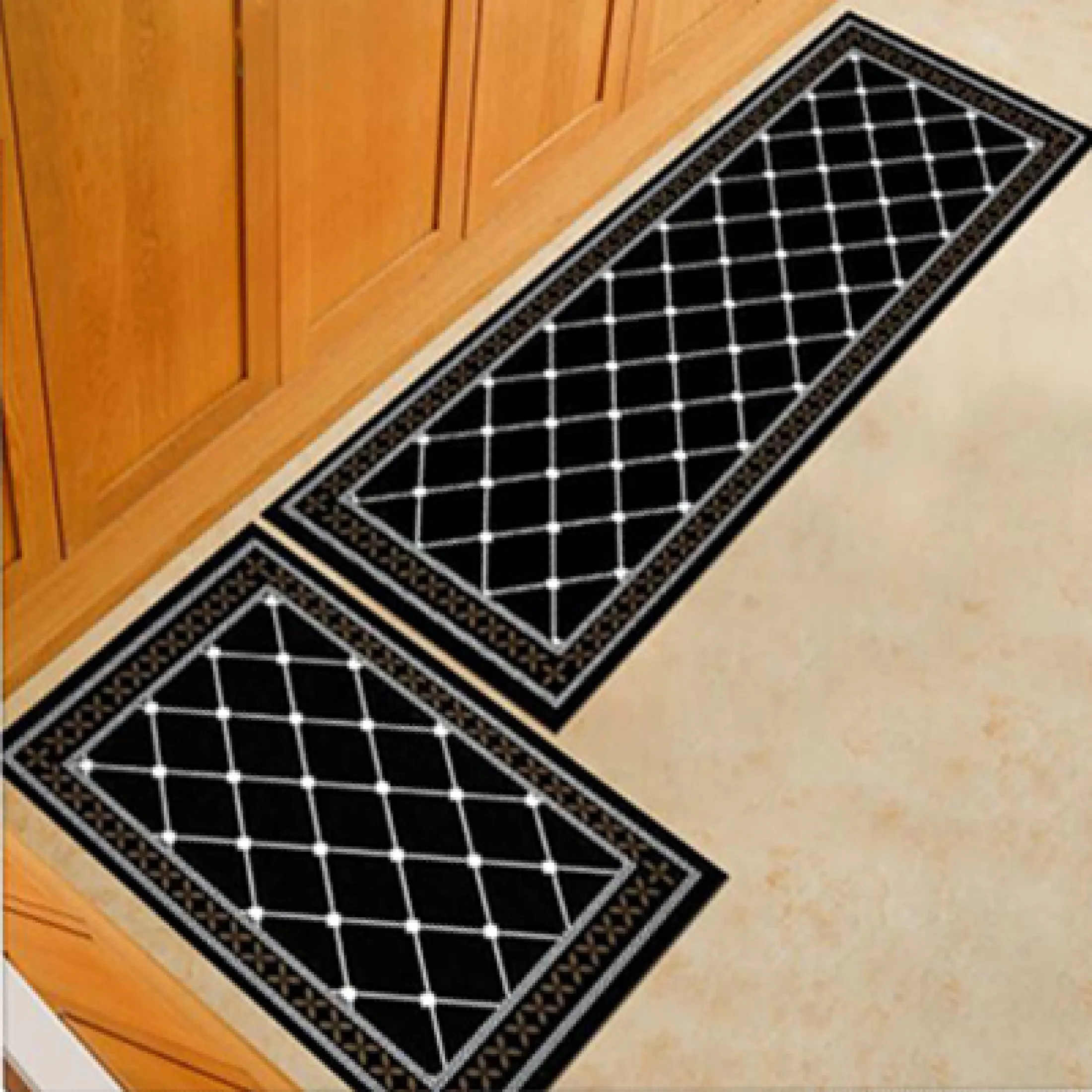 Floormat004 2in1 Non Slip Kitchen, Entrance Rugs For Hardwood Floors In Kitchen