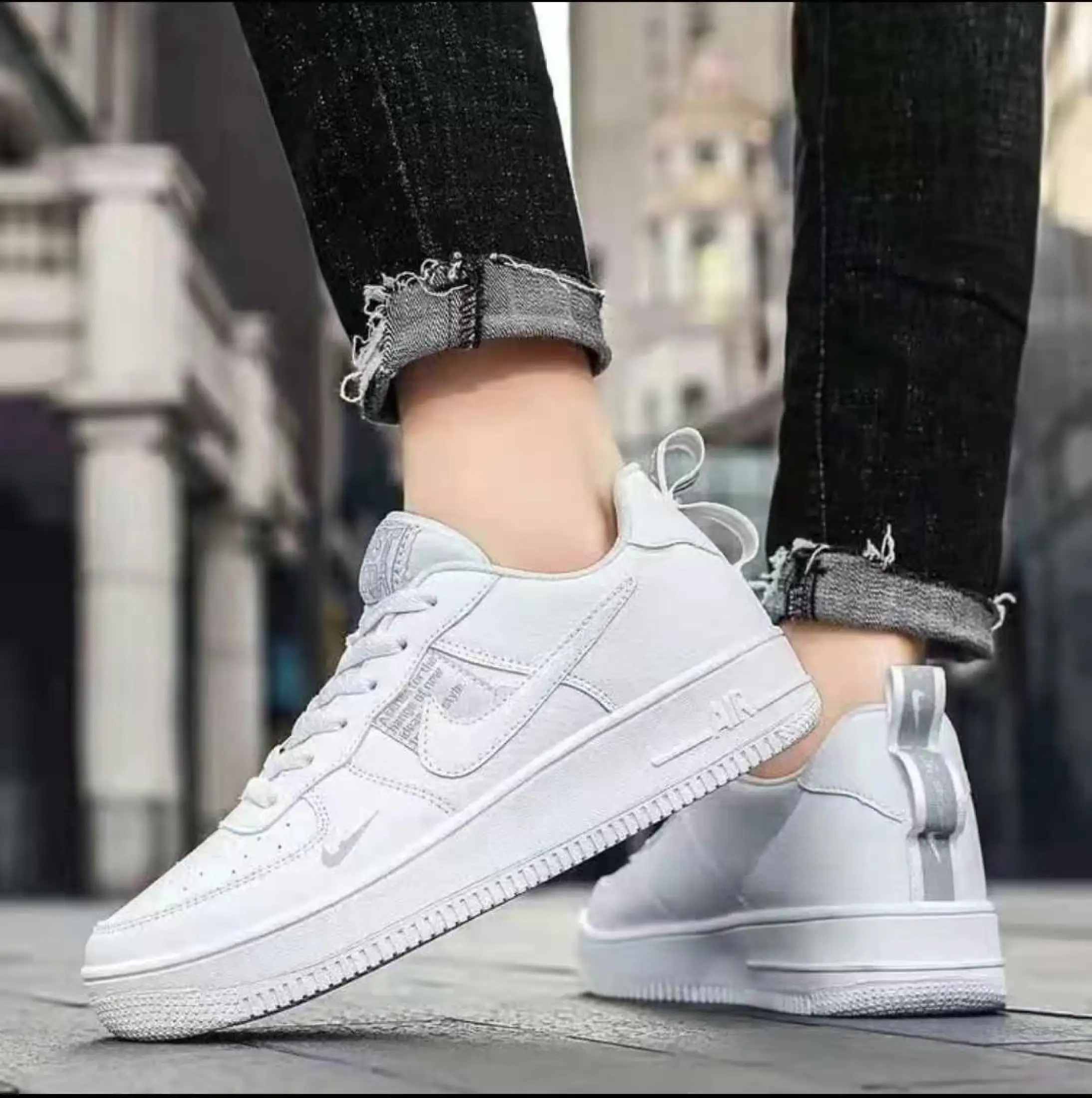 nike couple shoes white