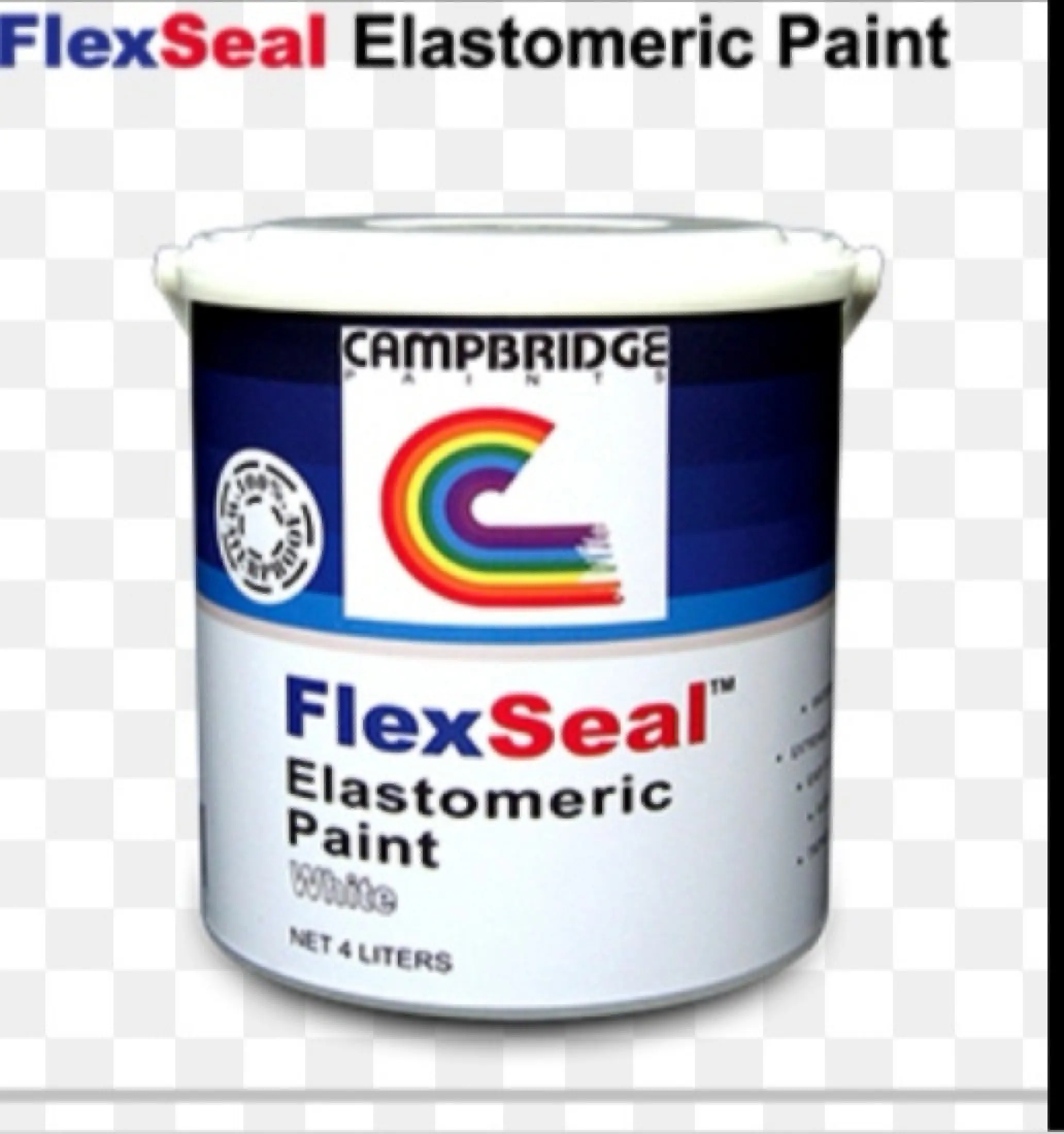 Campbridge Flexseal Elastomeric Paint 4 Liters Lazada Ph