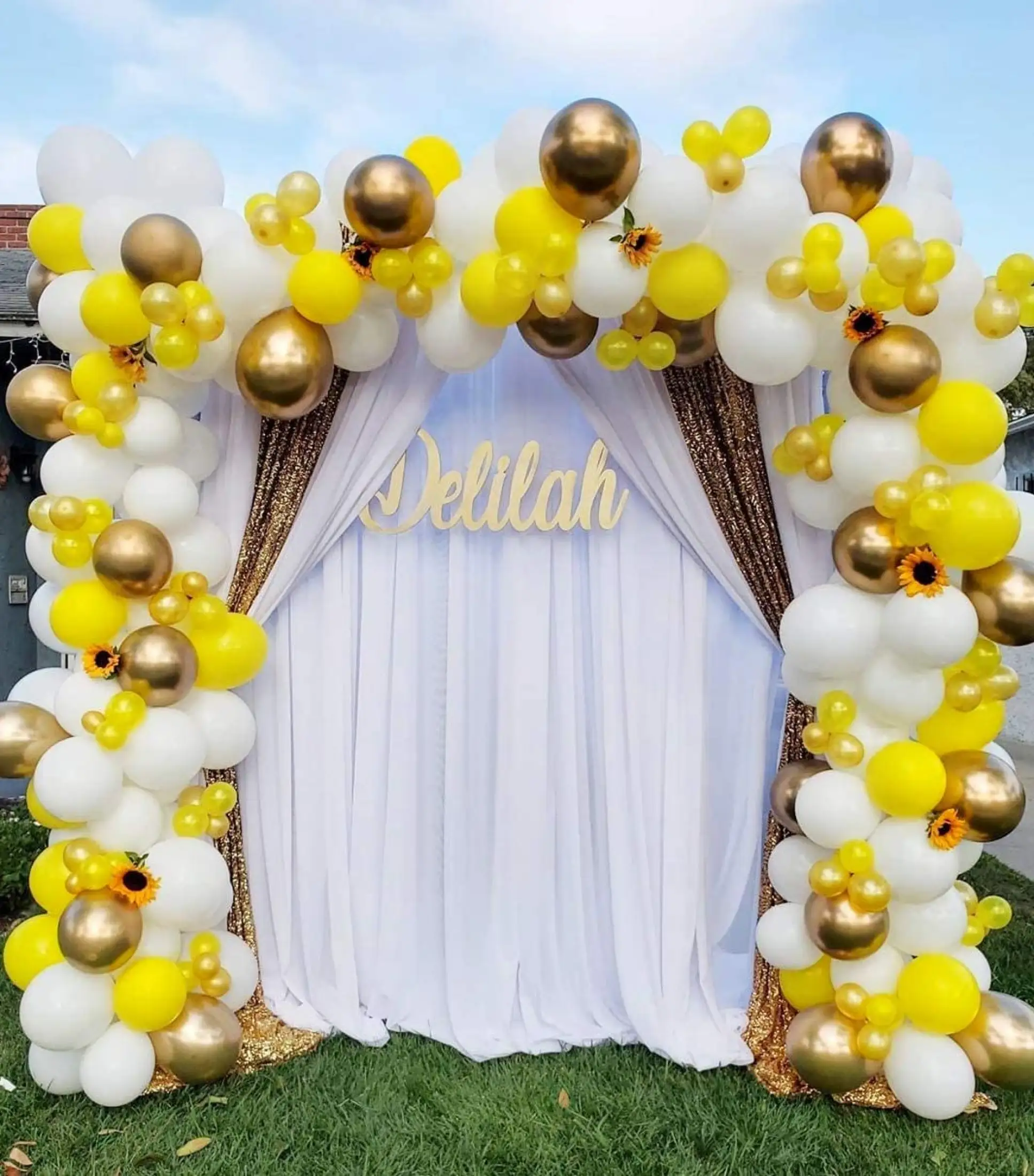 Kiena Yellow Balloons 114 Pieces Balloon Garland Arch Kit Yellow White And Gold Balloons For Baby Shower Honeybee Theme Wedding Birthday Graduation Anniversary Bachelorette Globos Para Fiestas Birthday Party Decorations Kb 017 Lazada